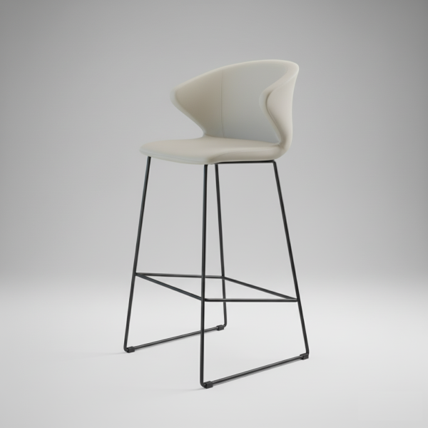 كرسي كاونتر جلد مودرن مريح عالي H-5190-1